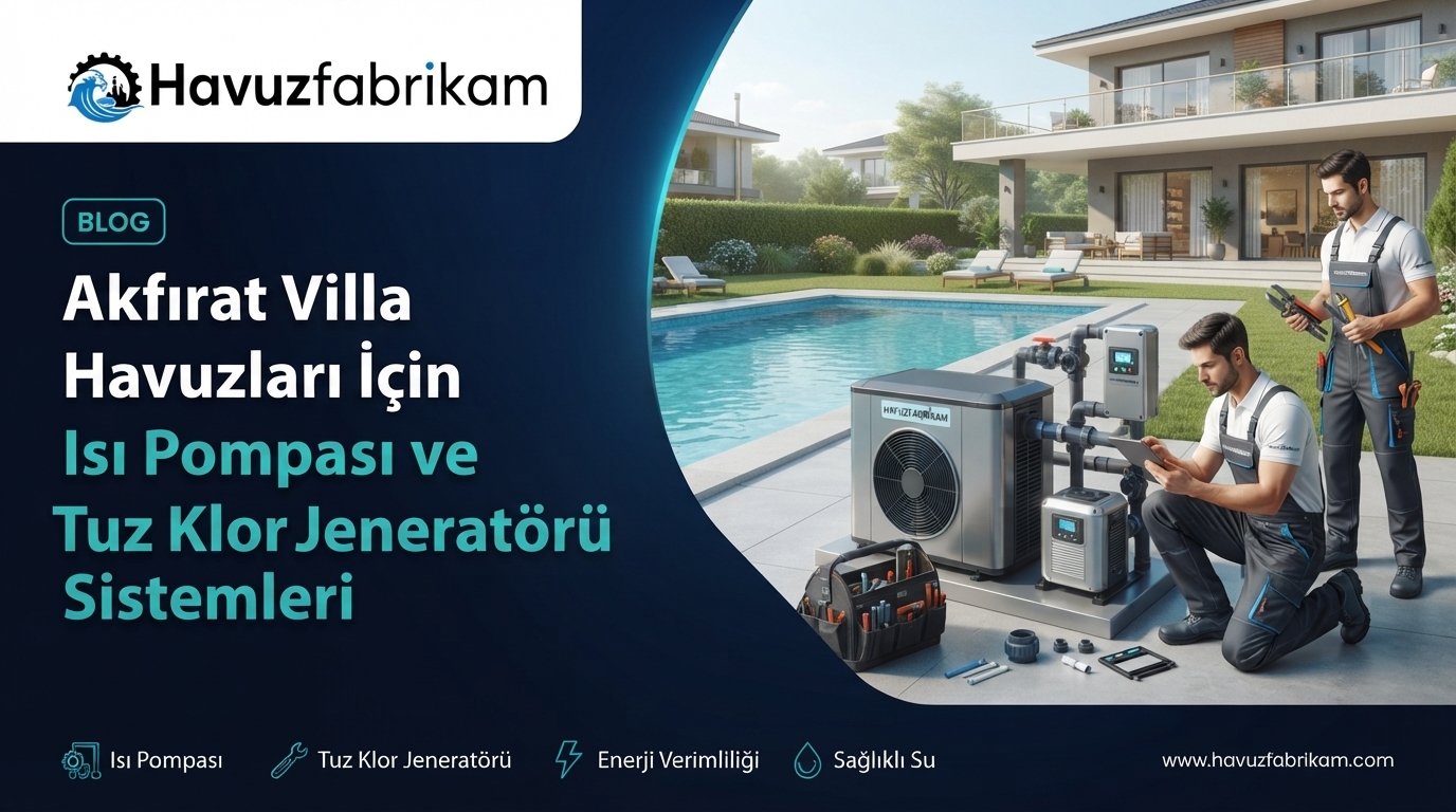 Akfırat Villa Havuzları İçin Isı Pompası ve Tuz Klor Jeneratörü Sistemleri 2