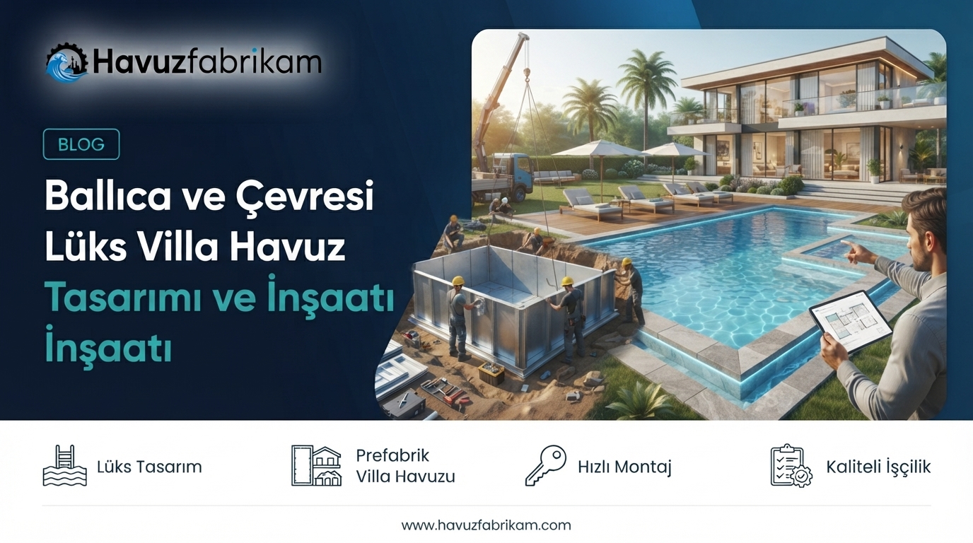 Ballıca ve Çevresi Lüks Villa Havuz Tasarımı ve İnşaatı 2