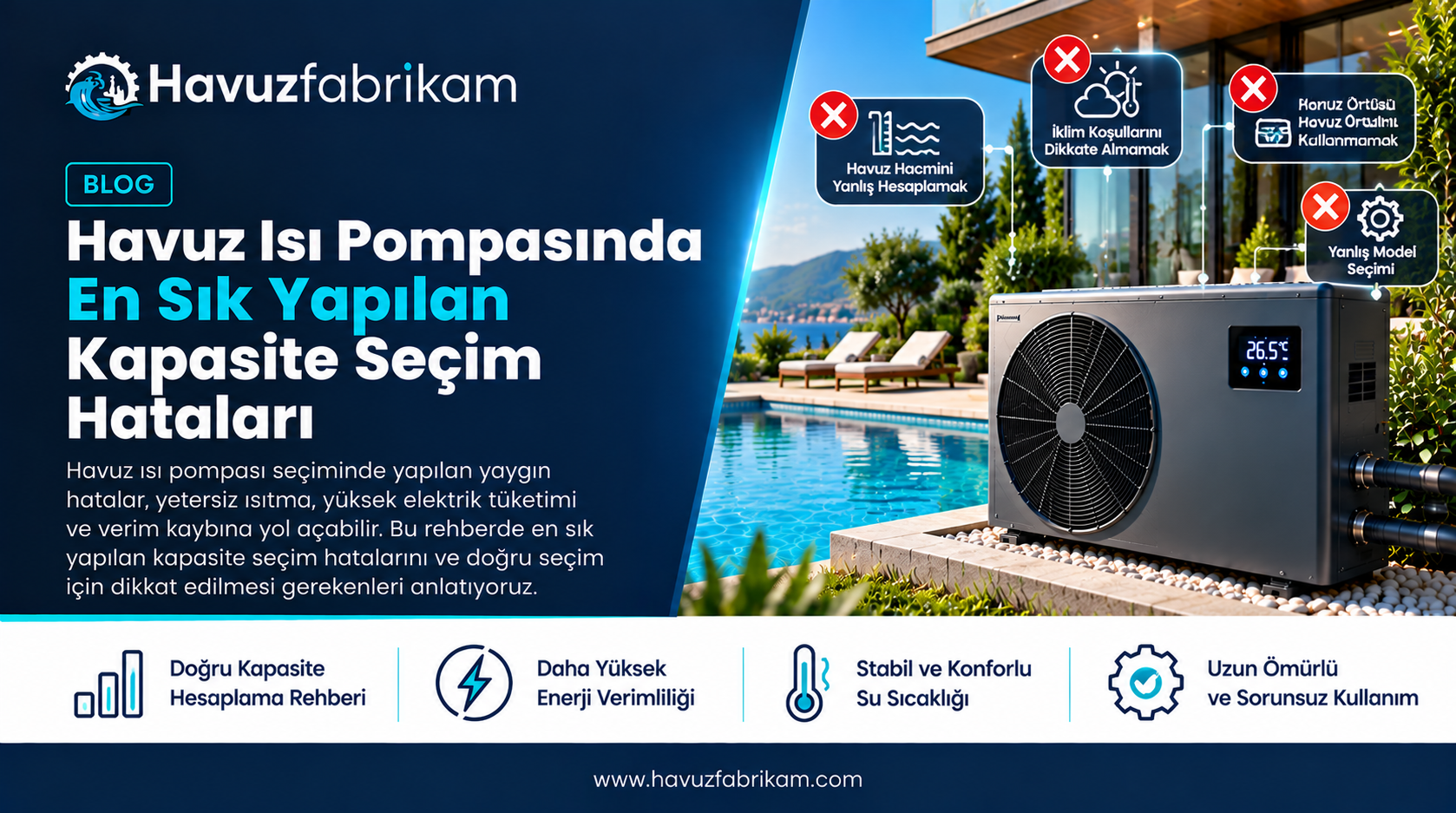 Havuz Isı Pompasında En Sık Yapılan Kapasite Seçim Hataları